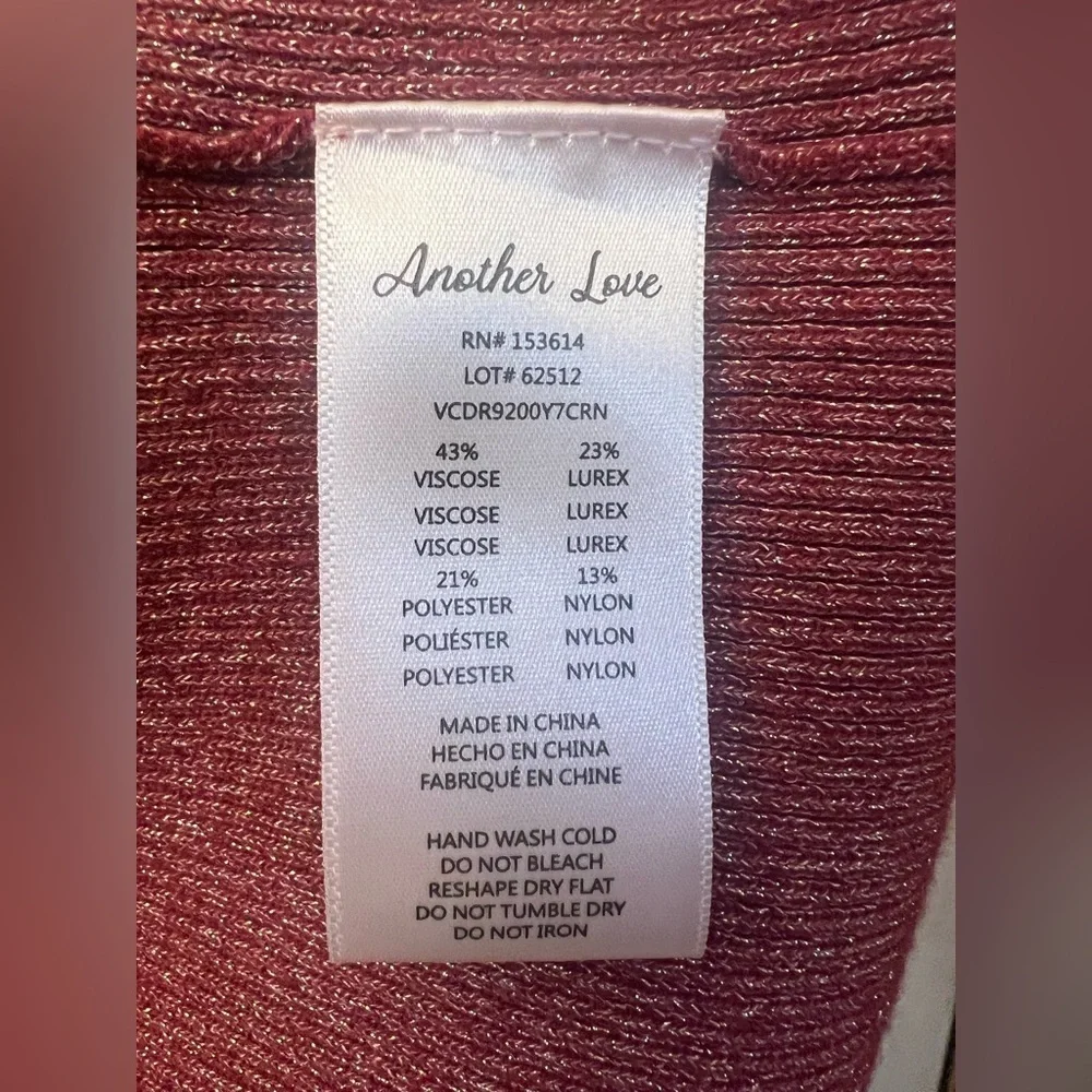 🥂 Anthropologie “Another Love” Nalani Lurex Dress - NWT
